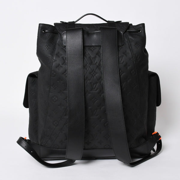 極美品 LOUIS VUITTON ルイヴィトン リュック クリストファーGM モノグラム・トリヨン M53285 ブラック 中古 4a006990
