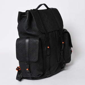 極美品 LOUIS VUITTON ルイヴィトン リュック クリストファーGM モノグラム・トリヨン M53285 ブラック 中古 4a006990