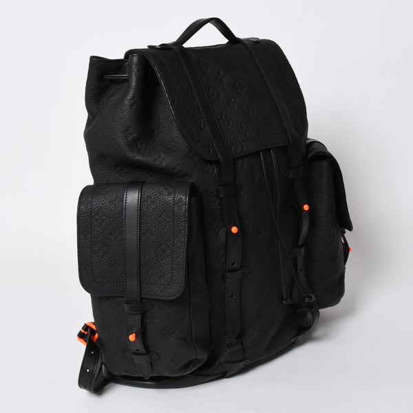 極美品 LOUIS VUITTON ルイヴィトン リュック クリストファーGM モノグラム・トリヨン M53285 ブラック 中古 4a006990