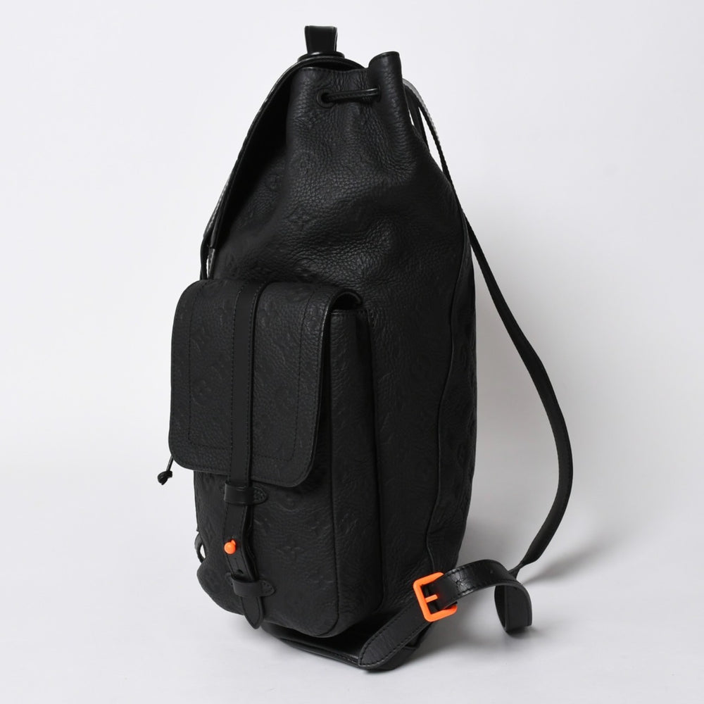 極美品 LOUIS VUITTON ルイヴィトン リュック クリストファーGM モノグラム・トリヨン M53285 ブラック 中古 4a006990