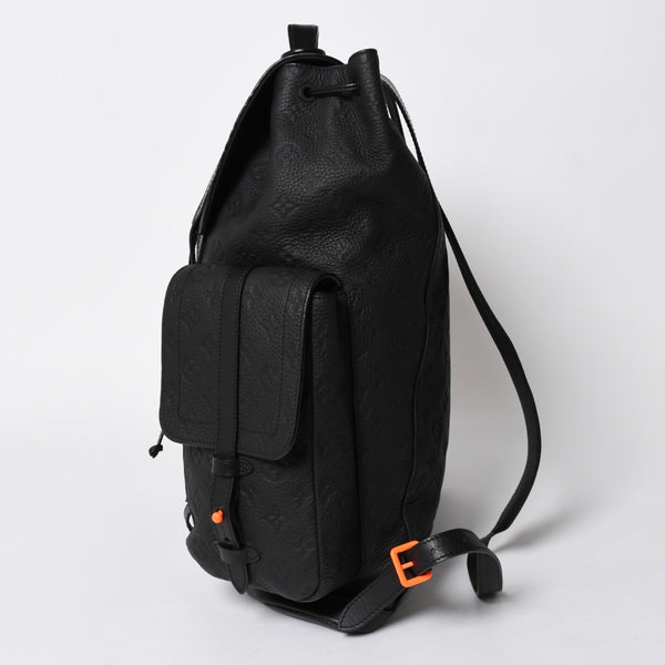 極美品 LOUIS VUITTON ルイヴィトン リュック クリストファーGM モノグラム・トリヨン M53285 ブラック 中古 4a006990