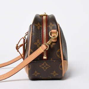 極美品 LOUIS VUITTON ルイヴィトン ドーヴィル MINI ショルダーバッグ M45528 モノグラムキャンバス DU4290 ブラウン ゴールド金具 中古 4a006934