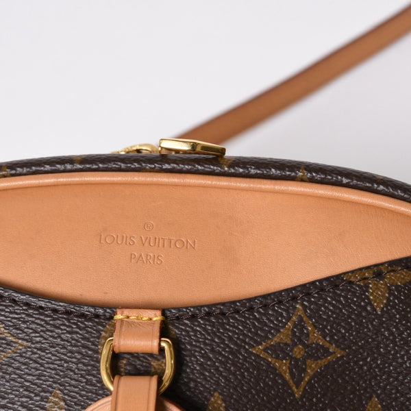 極美品 LOUIS VUITTON ルイヴィトン ドーヴィル MINI ショルダーバッグ M45528 モノグラムキャンバス DU4290 ブラウン ゴールド金具 中古 4a006934