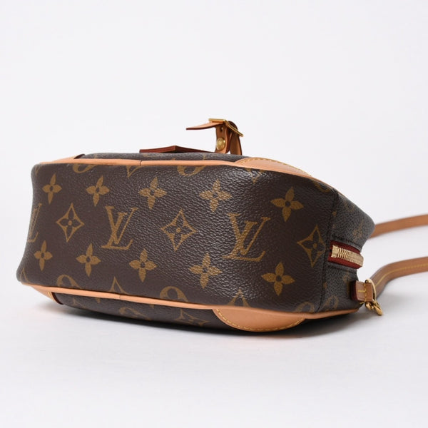 極美品 LOUIS VUITTON ルイヴィトン ドーヴィル MINI ショルダーバッグ M45528 モノグラムキャンバス DU4290 ブラウン ゴールド金具 中古 4a006934