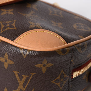 極美品 LOUIS VUITTON ルイヴィトン ドーヴィル MINI ショルダーバッグ M45528 モノグラムキャンバス DU4290 ブラウン ゴールド金具 中古 4a006934