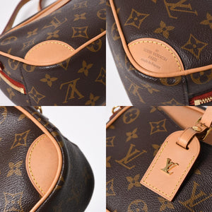 極美品 LOUIS VUITTON ルイヴィトン ドーヴィル MINI ショルダーバッグ M45528 モノグラムキャンバス DU4290 ブラウン ゴールド金具 中古 4a006934