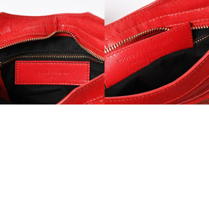 極美品 BALENCIAGA バレンシアガ クラシック ミニシティ 2WAY ハンドバッグ ショルダーバッグ 300295 レッド ゴールド金具 中古 4a006987