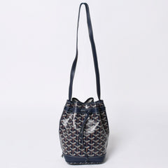 Like new Goyard Petit Fro bucket bag shoulder bag PVC leather navy used 4a000698