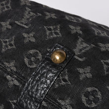 画像をギャラリービューアに読み込む, 極美品 LOUIS VUITTON ルイヴィトン ネオカヴィ MM ハンドバッグ M95351 モノグラム デニム ブラック 2WAY ゴールド金具 中古 4a001010