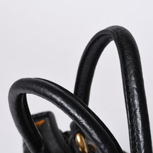 LOUIS VUITTON Neocavi GM Handbag M95352 Monogram Denim Black Leather Gold Hardware Good Condition Used 4a001011