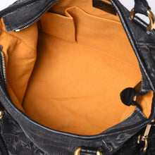 画像をギャラリービューアに読み込む, LOUIS VUITTON ルイヴィトン ネオカヴィ GM ハンドバッグ M95352 モノグラムデニム ブラック レザー ゴールド金具 美品 中古 4a001011