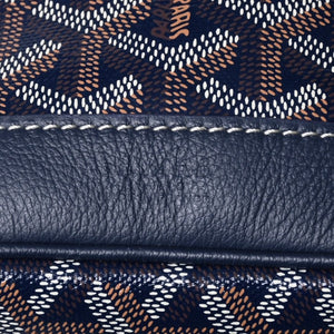 Like new Goyard Petit Fro bucket bag shoulder bag PVC leather navy used 4a000698