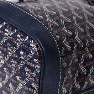 Like new Goyard Petit Fro bucket bag shoulder bag PVC leather navy used 4a000698