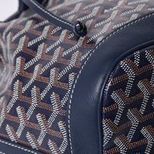 画像をギャラリービューアに読み込む, 新品同様 Goyard ゴヤール プティフロ バケットバッグ ショルダーバッグ PVC レザー ネイビー 中古 4a000698