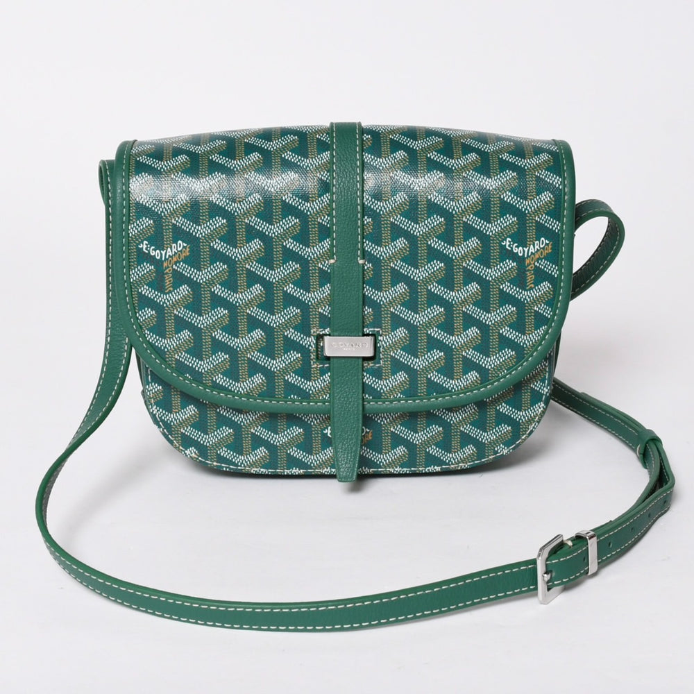 新品同様 GOYARD ゴヤール カップヴェールPM ショルダーバッグ グリーン シルバー金具 PVC CAPVE2PMLTY02CL02P 中古 4a006980