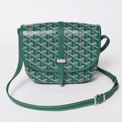 新品同様 GOYARD ゴヤール カップヴェールPM ショルダーバッグ グリーン シルバー金具 PVC CAPVE2PMLTY02CL02P 中古 4a006980