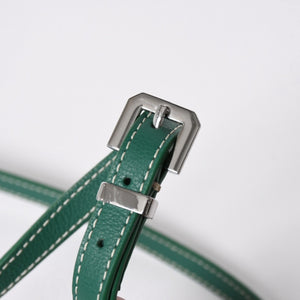新品同様 GOYARD ゴヤール カップヴェールPM ショルダーバッグ グリーン シルバー金具 PVC CAPVE2PMLTY02CL02P 中古 4a006980