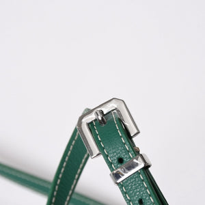 新品同様 GOYARD ゴヤール カップヴェールPM ショルダーバッグ グリーン シルバー金具 PVC CAPVE2PMLTY02CL02P 中古 4a006980