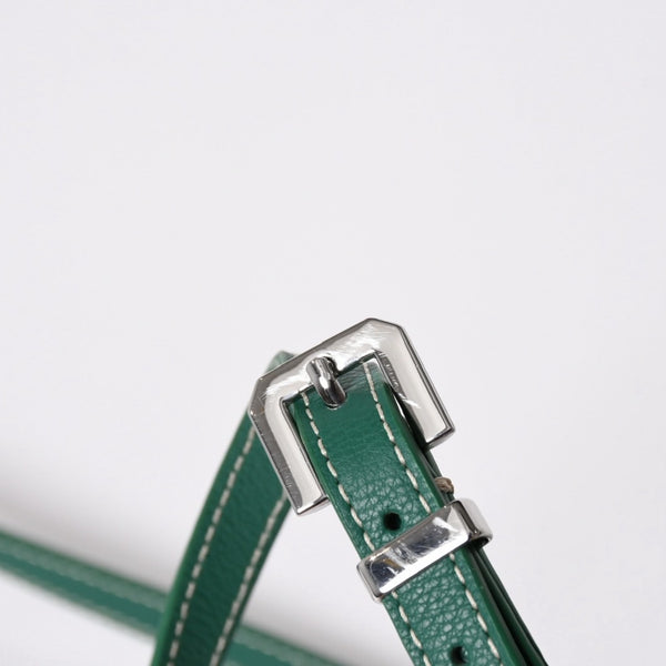 新品同様 GOYARD ゴヤール カップヴェールPM ショルダーバッグ グリーン シルバー金具 PVC CAPVE2PMLTY02CL02P 中古 4a006980
