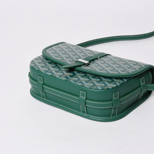 新品同様 GOYARD ゴヤール カップヴェールPM ショルダーバッグ グリーン シルバー金具 PVC CAPVE2PMLTY02CL02P 中古 4a006980
