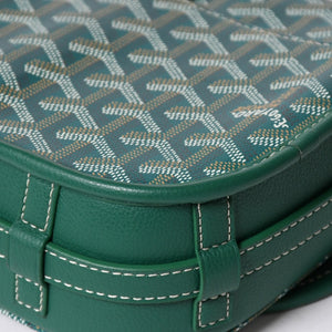 新品同様 GOYARD ゴヤール カップヴェールPM ショルダーバッグ グリーン シルバー金具 PVC CAPVE2PMLTY02CL02P 中古 4a006980