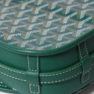 新品同様 GOYARD ゴヤール カップヴェールPM ショルダーバッグ グリーン シルバー金具 PVC CAPVE2PMLTY02CL02P 中古 4a006980