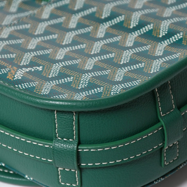 新品同様 GOYARD ゴヤール カップヴェールPM ショルダーバッグ グリーン シルバー金具 PVC CAPVE2PMLTY02CL02P 中古 4a006980