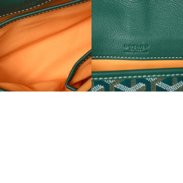 新品同様 GOYARD ゴヤール カップヴェールPM ショルダーバッグ グリーン シルバー金具 PVC CAPVE2PMLTY02CL02P 中古 4a006980