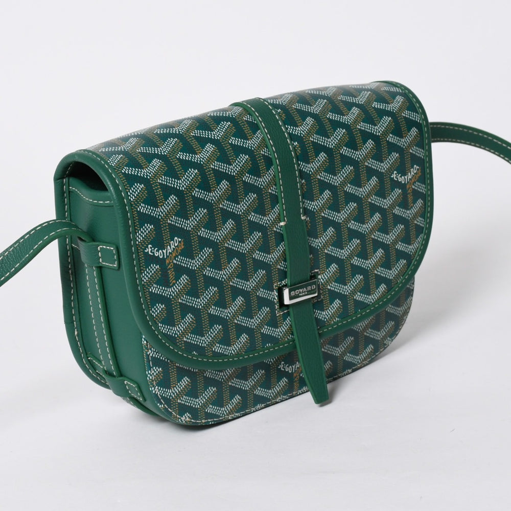 新品同様 GOYARD ゴヤール カップヴェールPM ショルダーバッグ グリーン シルバー金具 PVC CAPVE2PMLTY02CL02P 中古 4a006980