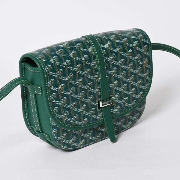 新品同様 GOYARD ゴヤール カップヴェールPM ショルダーバッグ グリーン シルバー金具 PVC CAPVE2PMLTY02CL02P 中古 4a006980