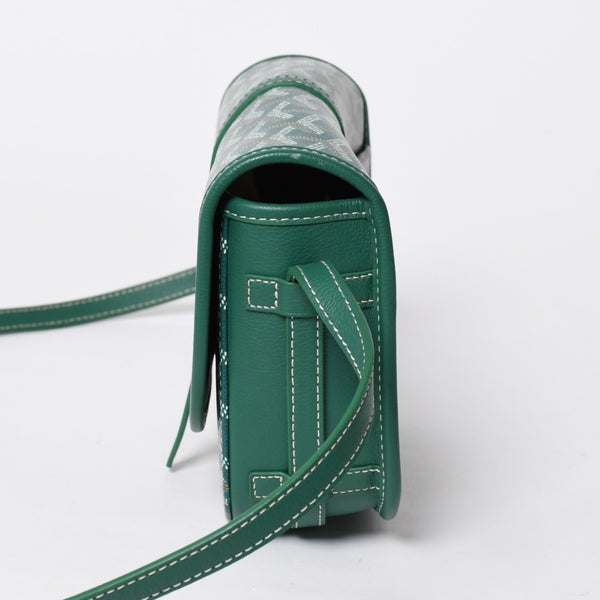 新品同様 GOYARD ゴヤール カップヴェールPM ショルダーバッグ グリーン シルバー金具 PVC CAPVE2PMLTY02CL02P 中古 4a006980