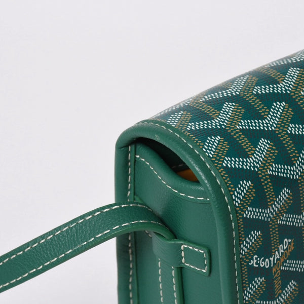 新品同様 GOYARD ゴヤール カップヴェールPM ショルダーバッグ グリーン シルバー金具 PVC CAPVE2PMLTY02CL02P 中古 4a006980