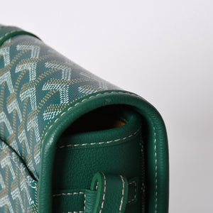 新品同様 GOYARD ゴヤール カップヴェールPM ショルダーバッグ グリーン シルバー金具 PVC CAPVE2PMLTY02CL02P 中古 4a006980