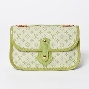 LOUIS VUITTON ルイヴィトン トゥルース マリーケイト M92935 ポーチ 小物入れ モノグラムミニ アップルグリーン 廃盤 美品 中古 4a007025