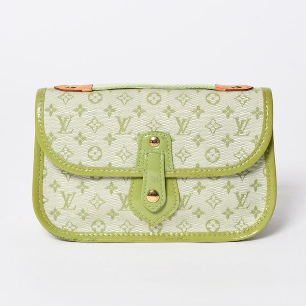LOUIS VUITTON ルイヴィトン トゥルース マリーケイト M92935 ポーチ 小物入れ モノグラムミニ アップルグリーン 廃盤 美品 中古 4a007025