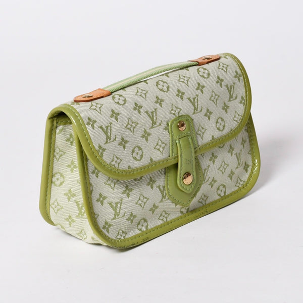 LOUIS VUITTON ルイヴィトン トゥルース マリーケイト M92935 ポーチ 小物入れ モノグラムミニ アップルグリーン 廃盤 美品 中古 4a007025