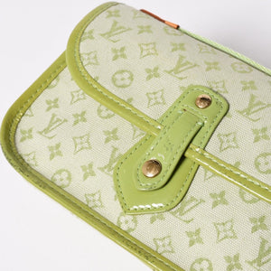 LOUIS VUITTON ルイヴィトン トゥルース マリーケイト M92935 ポーチ 小物入れ モノグラムミニ アップルグリーン 廃盤 美品 中古 4a007025