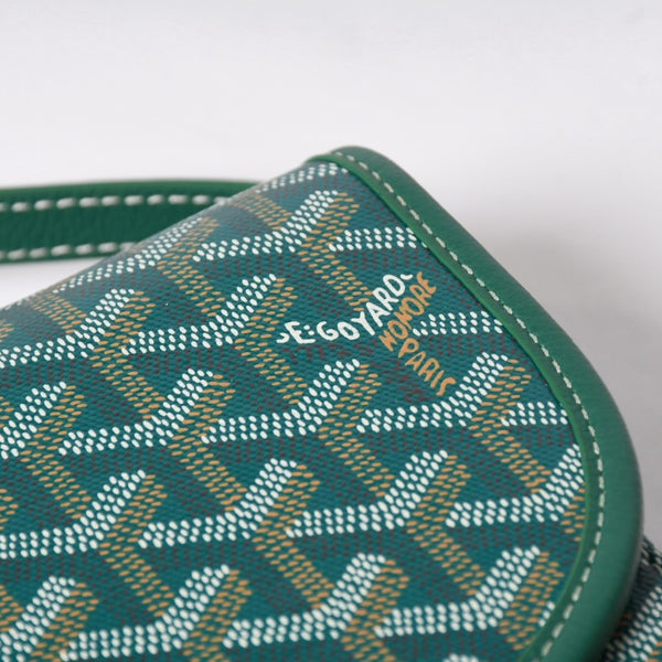 新品同様 GOYARD ゴヤール カップヴェールPM ショルダーバッグ グリーン シルバー金具 PVC CAPVE2PMLTY02CL02P 中古 4a006980