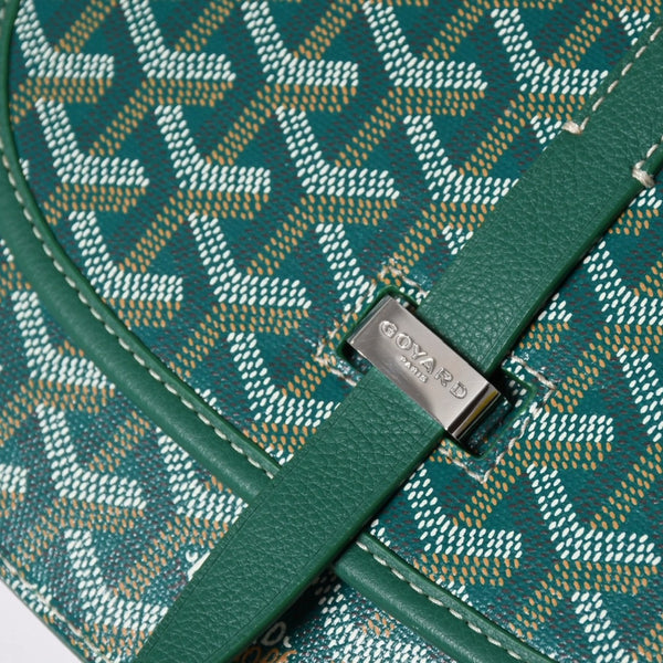 新品同様 GOYARD ゴヤール カップヴェールPM ショルダーバッグ グリーン シルバー金具 PVC CAPVE2PMLTY02CL02P 中古 4a006980