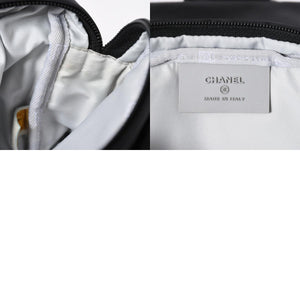 極美品 CHANEL シャネル スポーツライン ウエストバッグ 10番台 ココマーク ナイロン ブラック マットシルバー金具 中古 4a006984