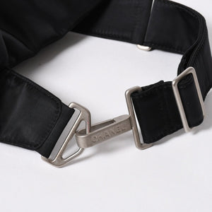 極美品 CHANEL シャネル スポーツライン ウエストバッグ 10番台 ココマーク ナイロン ブラック マットシルバー金具 中古 4a006984