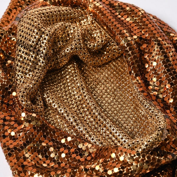 極美品 LOUIS VUITTON ルイヴィトン ショルダーバッグ モノグラム メッシュ フランシス ゴールド M92288 中古 4a006995