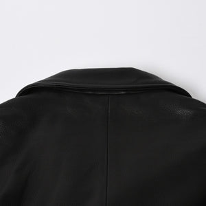 極美品 CHROME HEARTS クロムハーツ JJ DEAN HERMES JJディーン エルメス裏地 ダブルライダースジャケット サイズM レディース 中古 4a007313