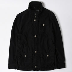極美品 CHROME HEARTS クロムハーツ CHERRY BOMB チェリーボム クロスボールミリタリージャケット シルバー925 シルバー金具 サイズL ブラック 中古 4a007211