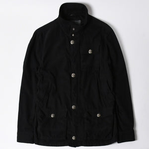 極美品 CHROME HEARTS クロムハーツ CHERRY BOMB チェリーボム クロスボールミリタリージャケット シルバー925 シルバー金具 サイズL ブラック 中古 4a007211