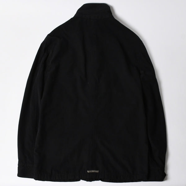 極美品 CHROME HEARTS クロムハーツ CHERRY BOMB チェリーボム クロスボールミリタリージャケット シルバー925 シルバー金具 サイズL ブラック 中古 4a007211