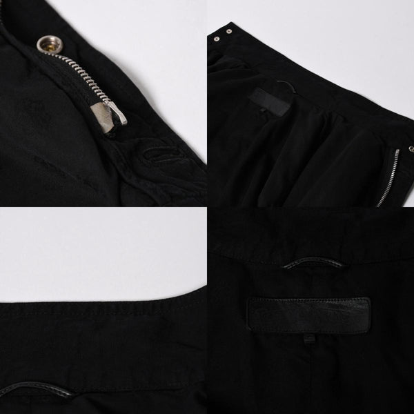 極美品 CHROME HEARTS クロムハーツ CHERRY BOMB チェリーボム クロスボールミリタリージャケット シルバー925 シルバー金具 サイズL ブラック 中古 4a007211