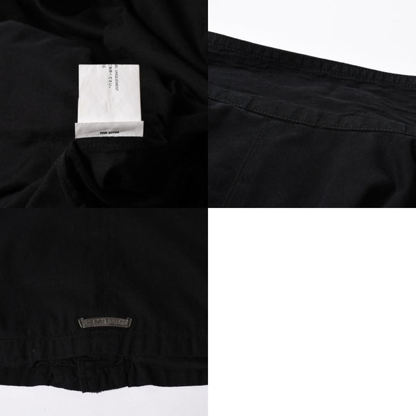 極美品 CHROME HEARTS クロムハーツ CHERRY BOMB チェリーボム クロスボールミリタリージャケット シルバー925 シルバー金具 サイズL ブラック 中古 4a007211