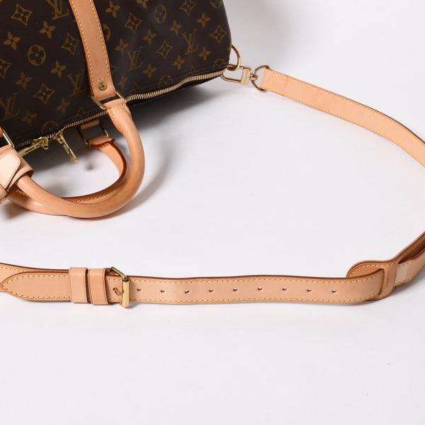 極美品 LOUIS VUITTON ルイヴィトン モノグラム キーポルバンドリエール50 ブラウン M41416 ボストンバッグ 中古 4a007000