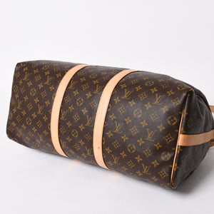 極美品 LOUIS VUITTON ルイヴィトン モノグラム キーポルバンドリエール50 ブラウン M41416 ボストンバッグ 中古 4a007000
